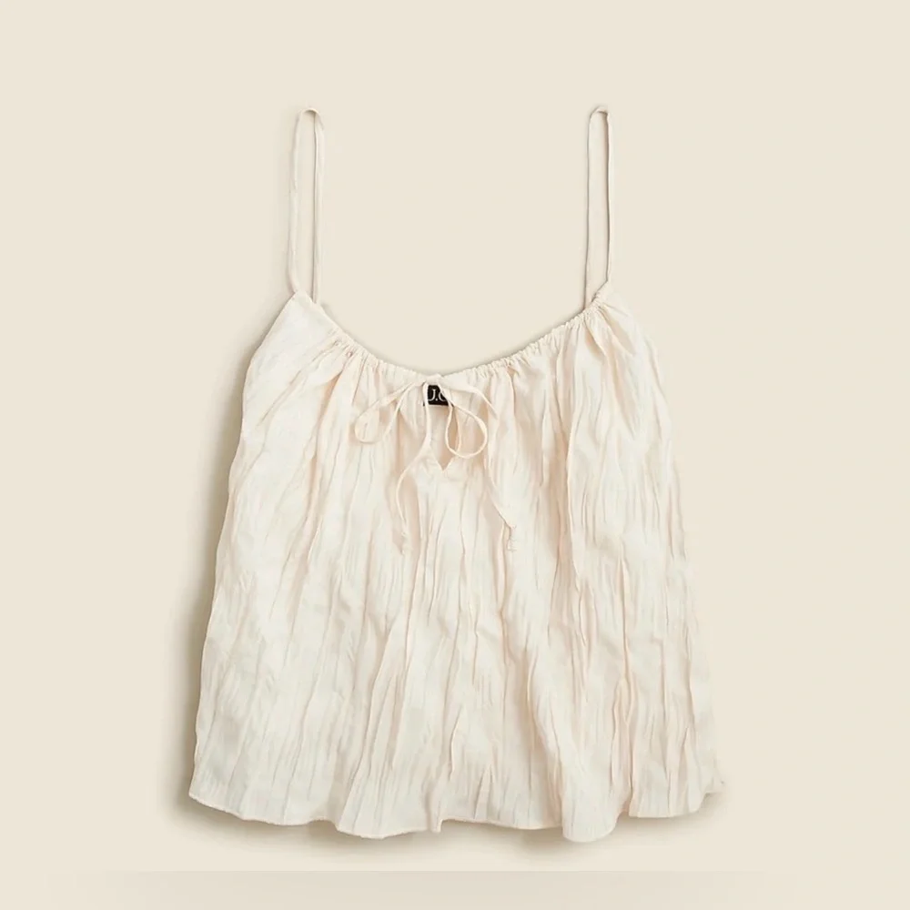 J. Crew Crinkled tank top, Size L